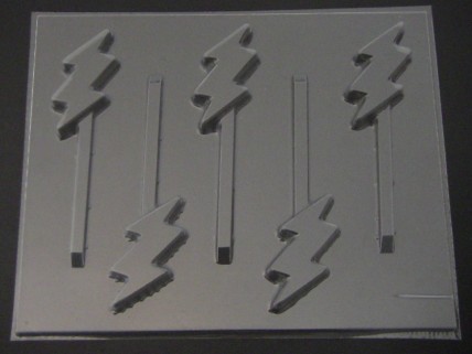 3560 Lightning Flash Chocolate or Hard Candy Lollipop Mold